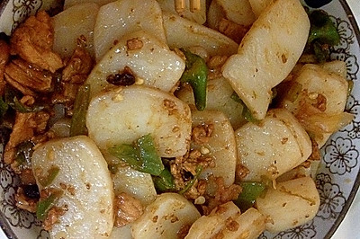 肉炒年糕