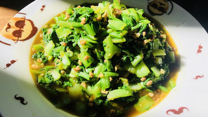 肉末小白菜