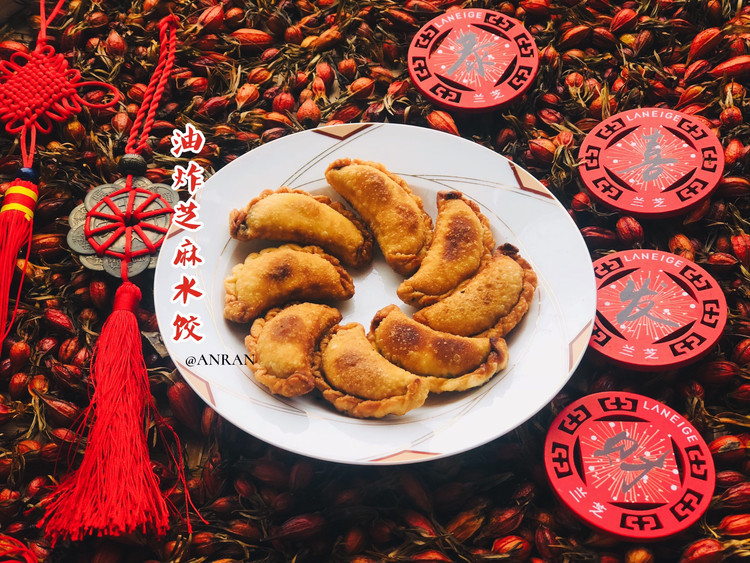 过年啦！油炸芝麻水饺的做法
