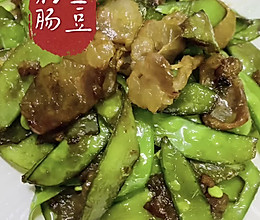 #寻味外婆乡，香聚中国年#荷兰豆炒腊肠的做法