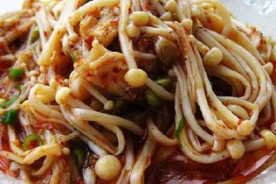 凉拌金针菇