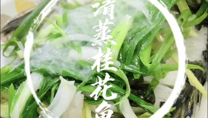 清蒸桂花鱼，鱼刺少，有弹性好吃
