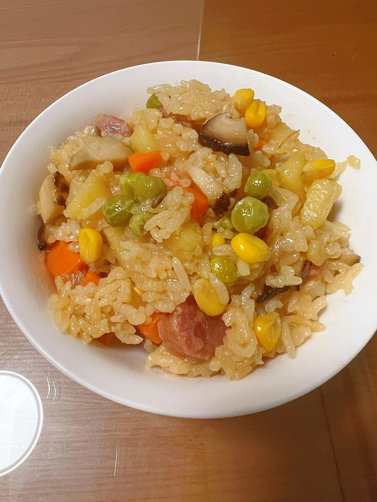 腊肠焖饭的做法
