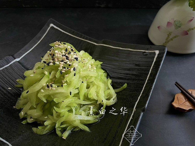 凉拌佛手瓜 纯净素食的做法