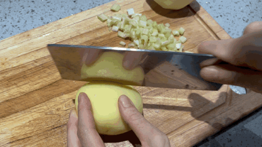 雪梨培根土豆浓汤-最适合夏天的超丝滑浓汤的做法图解5
