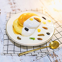 平底锅版酸奶舒芙蕾松饼，史上最简单的蛋糕