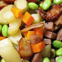 豆焖饭的做法图解6