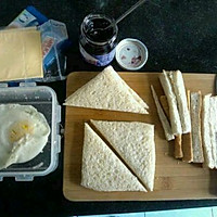 蓝莓蛋酪三明治的做法图解3