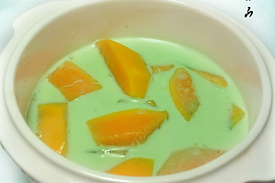 抹茶奶炖木瓜（电炖锅）