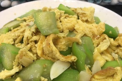 丝瓜炒蛋