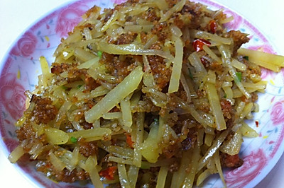 杂胡椒炒土豆丝