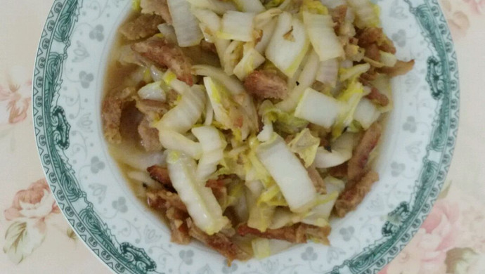 娃娃菜（白菜）炒香肠