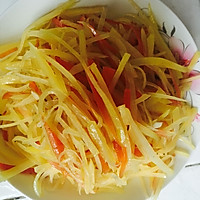 减肥餐—酸菜土豆丝的做法图解4