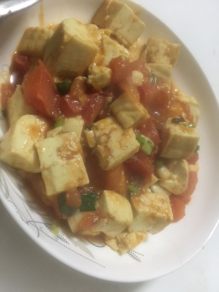 西红柿炒豆腐的做法