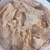 炸腐竹炒花菜的做法图解3