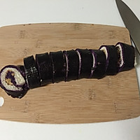 海苔紫薯肉松卷的做法图解5