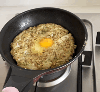 包菜丝鸡蛋厚煎饼-减脂减肥餐也能喷香美味的做法图解10