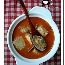 红汤花蛤豆腐