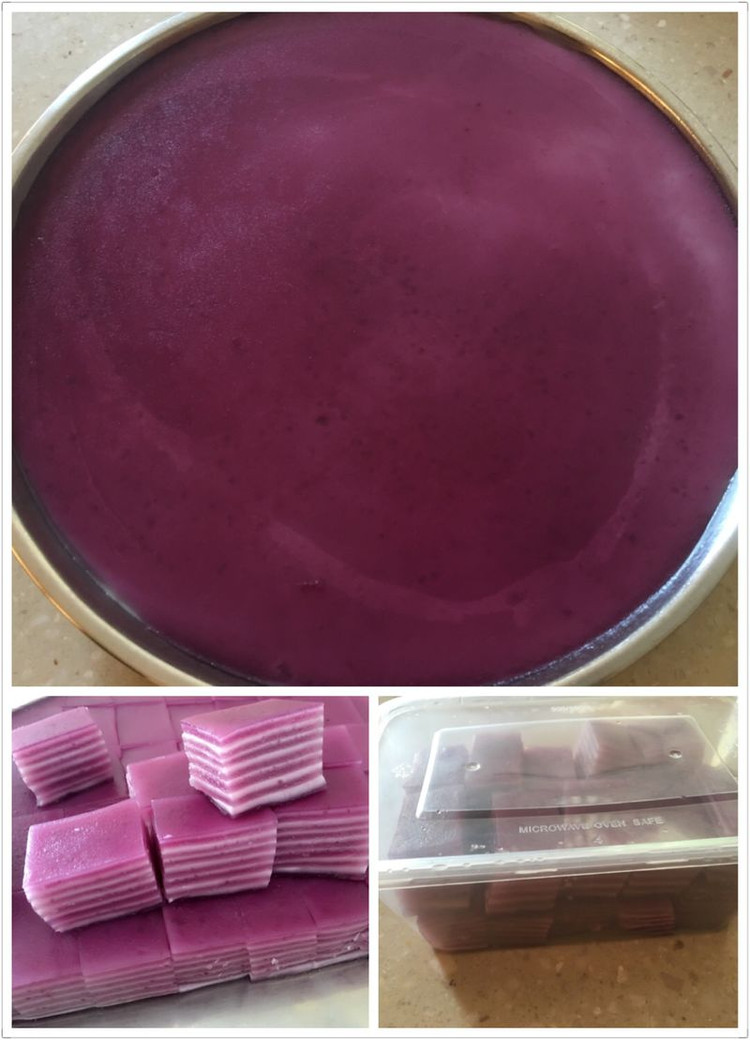 紫薯椰汁千层糕的做法