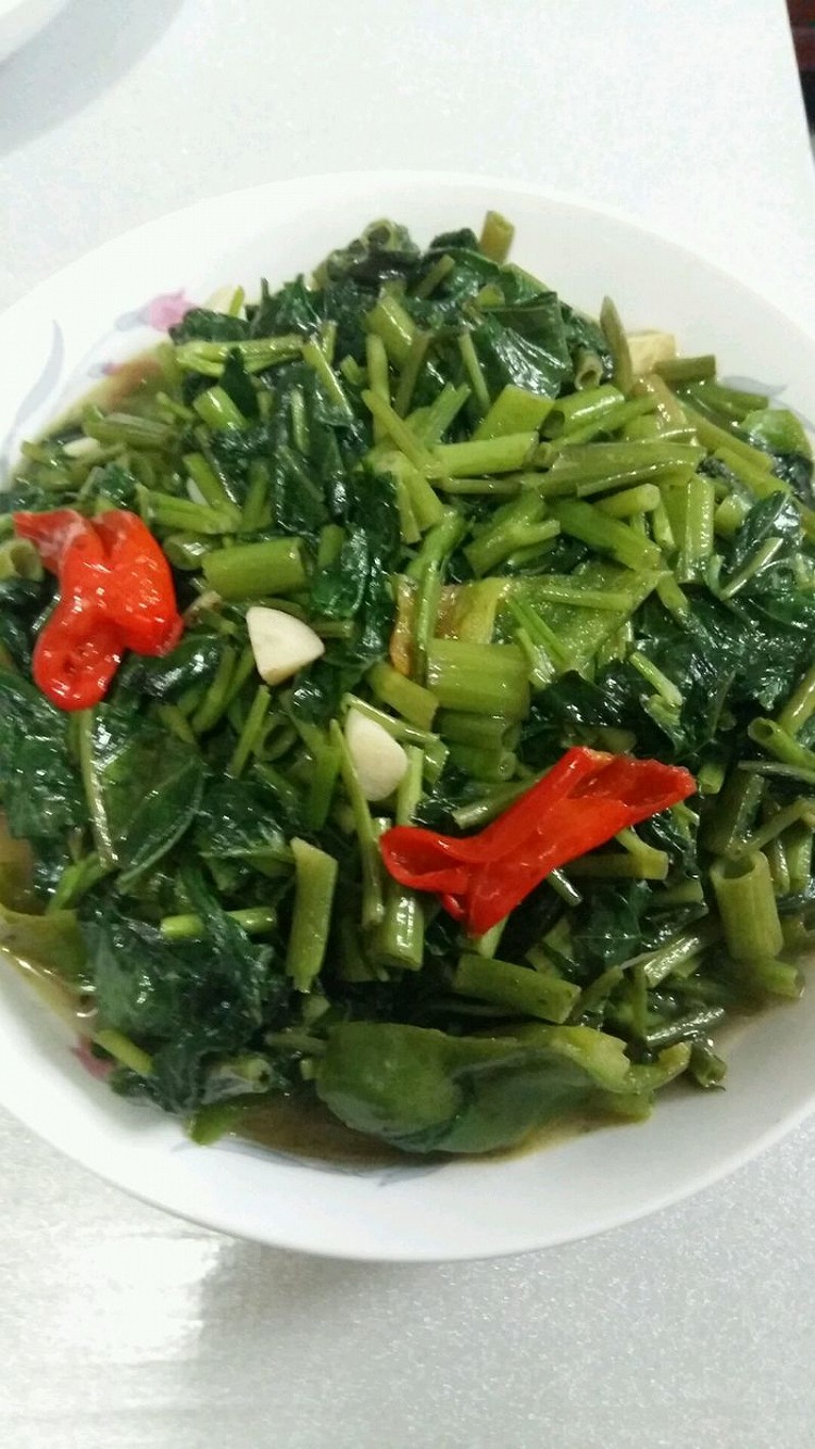 蒜泥空心菜的做法