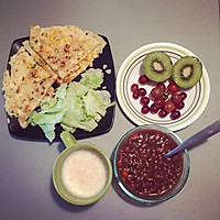 玉米麦片鸡蛋饼的做法图解4