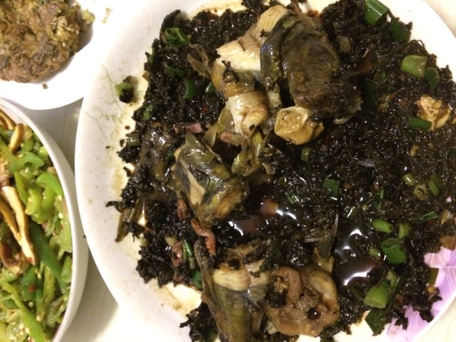干菜蒸汪刺鱼的做法图解6