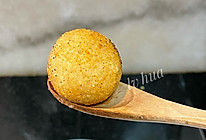 炸到第38个终于圆满了的藕圆子 纯净素食的做法