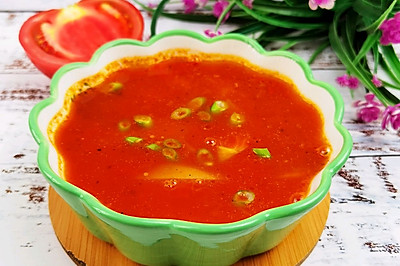 酸甜开胃又好喝的番茄土豆汤