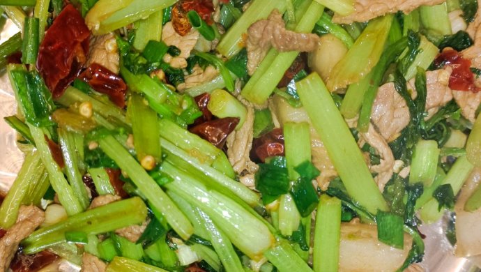 芹菜炒肉丝