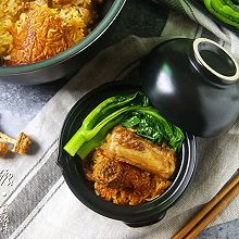 不需要技术含量的煲仔饭【姬松茸排骨煲仔饭】（电饭煲版）