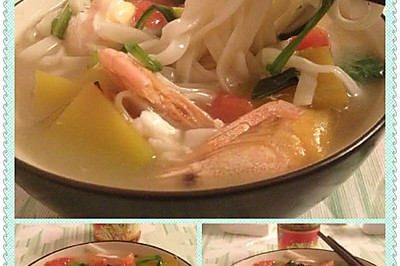 海鲜蔬菜面