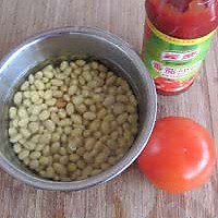番茄黄豆的做法图解1