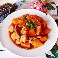 肉片炒南瓜的做法图解6