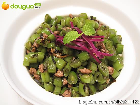 暑季下饭菜榄菜四季豆的做法