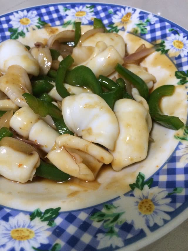酱烧鱿鱼的做法图解4