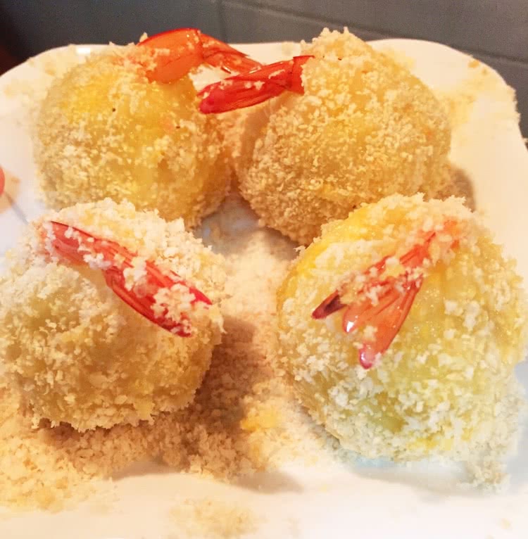 （儿童食谱）土豆泥裹虾#橄露橄榄油试用#的做法图解7
