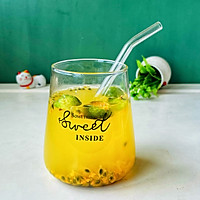 #夏日多巴胺饮品#小青柠百香果茶的做法图解5