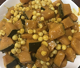 芡实炒南瓜的做法