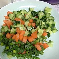 北极甜虾香菇炒饭的做法图解2