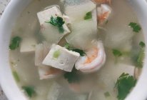 #米饭最强CP#虾仁冬瓜豆腐汤的做法