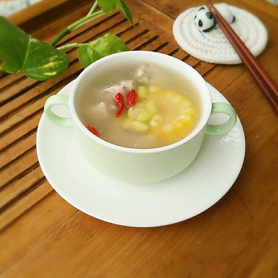 毛豆玉米排骨汤