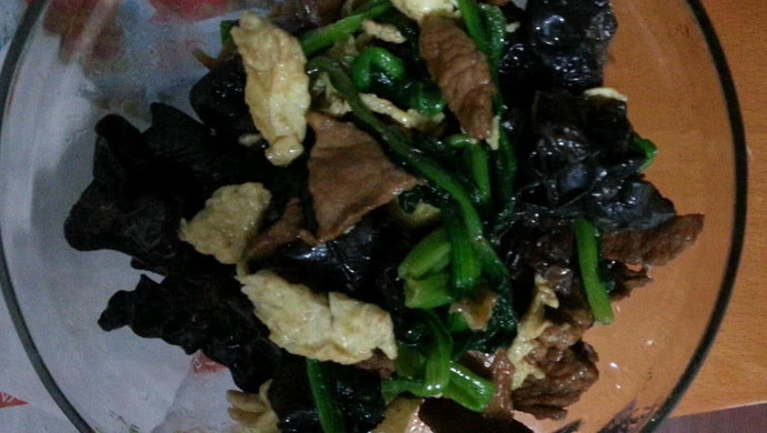 木须肉，菠菜版