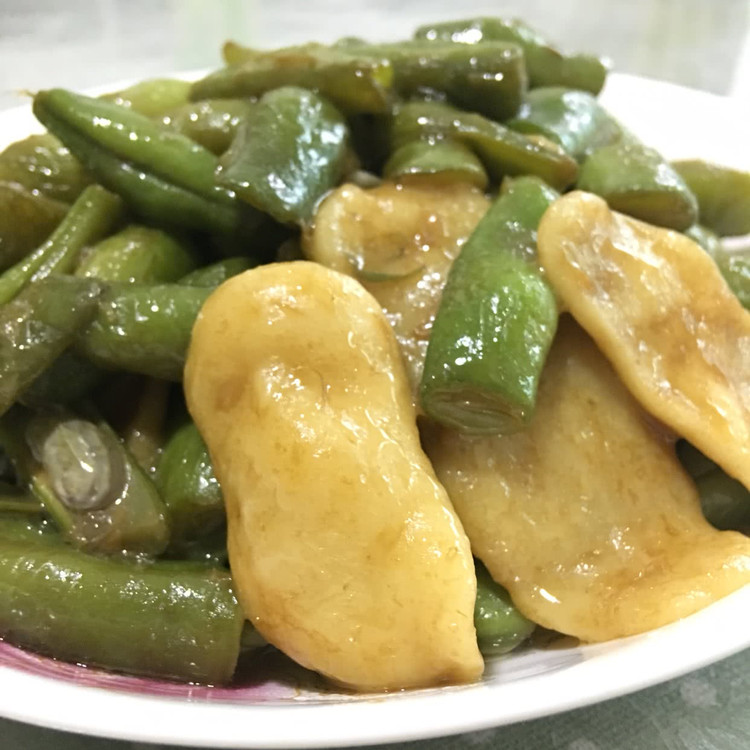 豆角抻面的做法