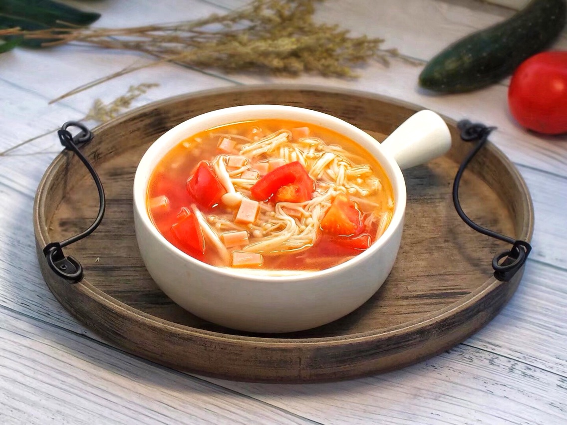 番茄菌菇汤