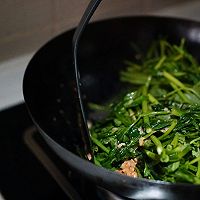 简简单单一道椒丝腐乳空心菜，没有椒丝#在家学做的餐厅美味#的做法图解4