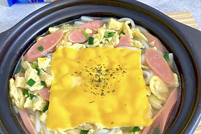 芝士火腿鸡蛋米线