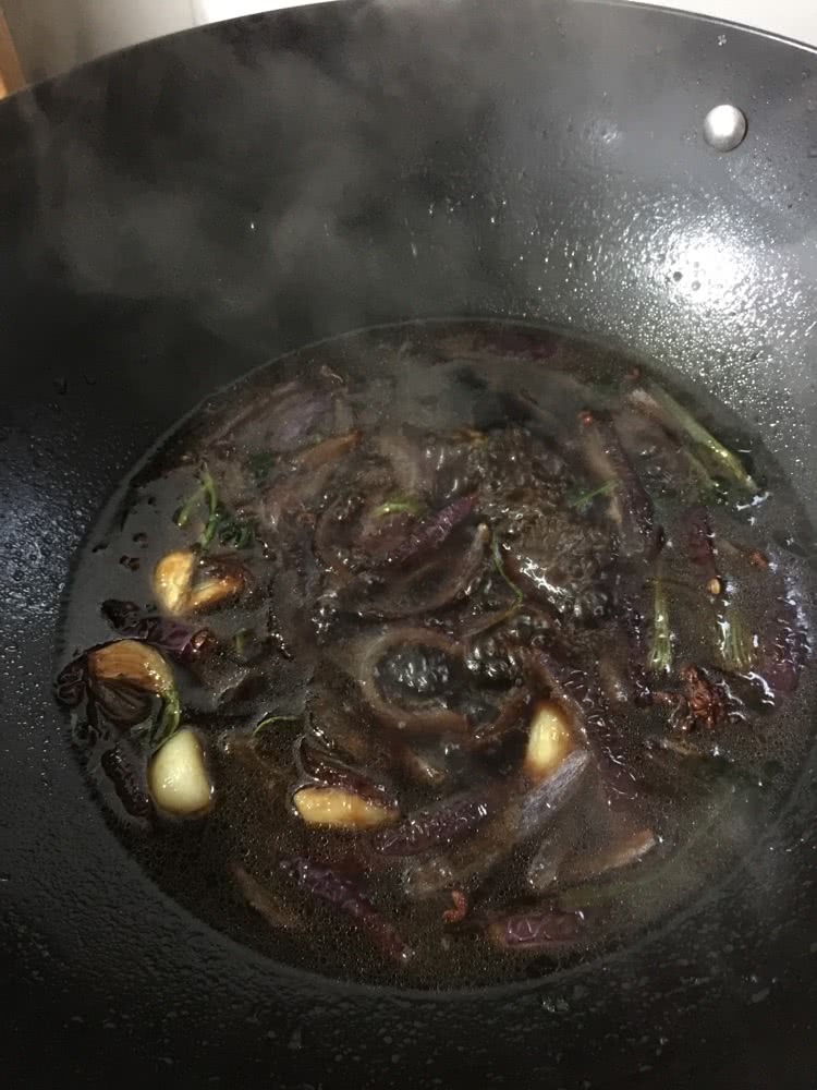 大葱烧海参的做法图解3