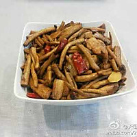 茶树菇炒肉的做法图解4