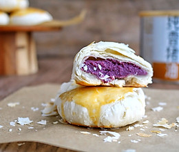 #我为奥运出食力#掉渣渣的紫薯酥饼的做法