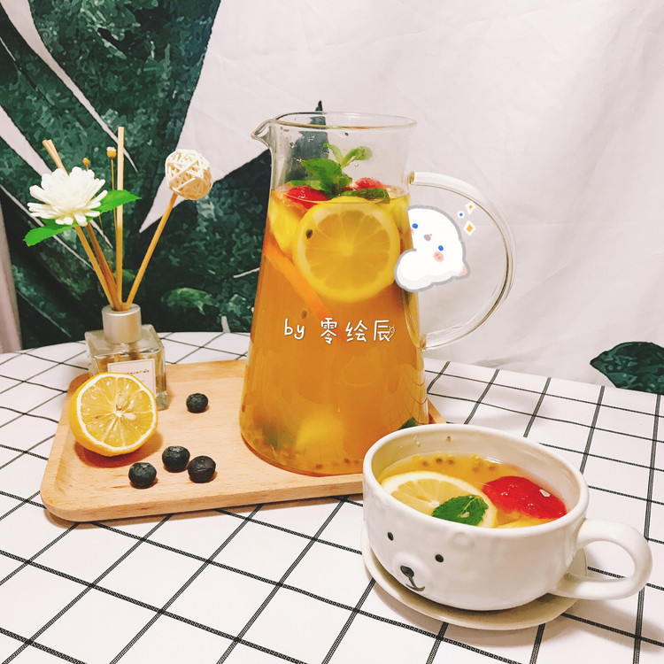 养颜美味的缤纷水果茶的做法